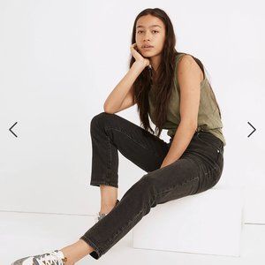 Madewell Curvy Perfect Vintage Jean in Size 25 High Rise Washed Black